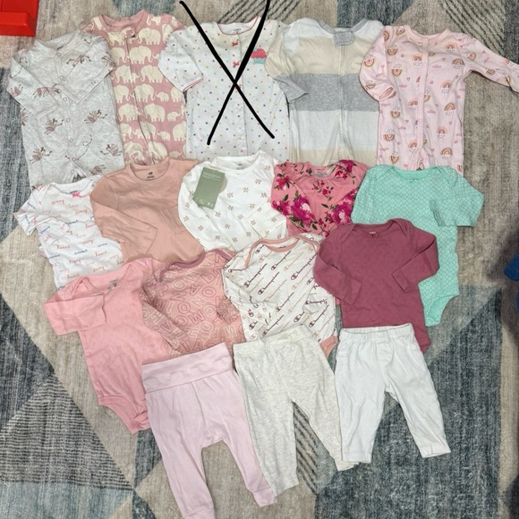 Custom Variety Pack Other - Assorted Baby Onesies, sleepers and pants